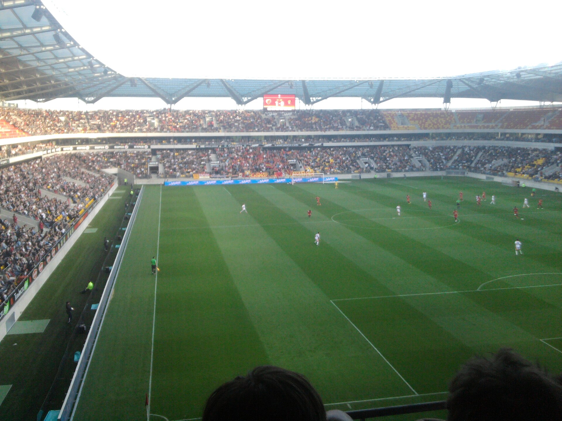 Partida do Le Mans FC em seu estádio