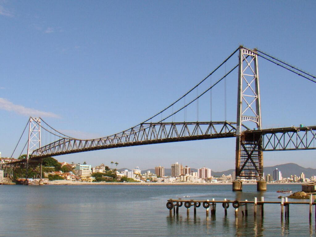 Hercílio Luz Bridge, Florianópolis, Brazil